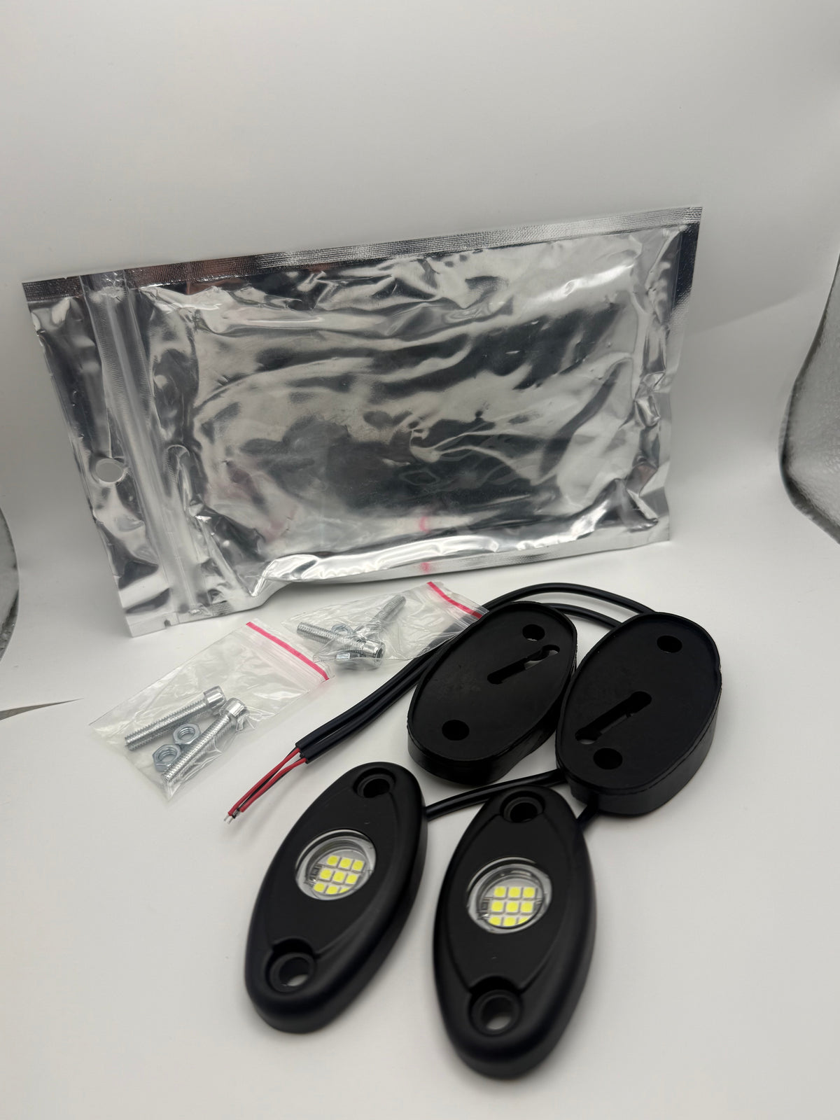 12 Pack Bright White LED Rock Lights